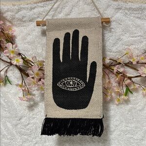 URBAN OUTFITTER Black Hand Design Wall Hanging